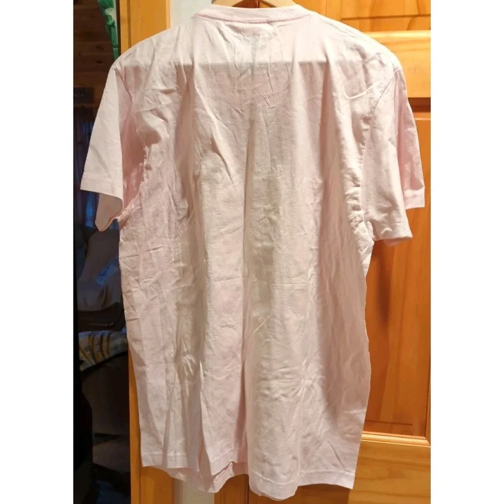 Kirby‎ Mens Pink Size Large Expressions Of Kirby Grid Design T-Shirt